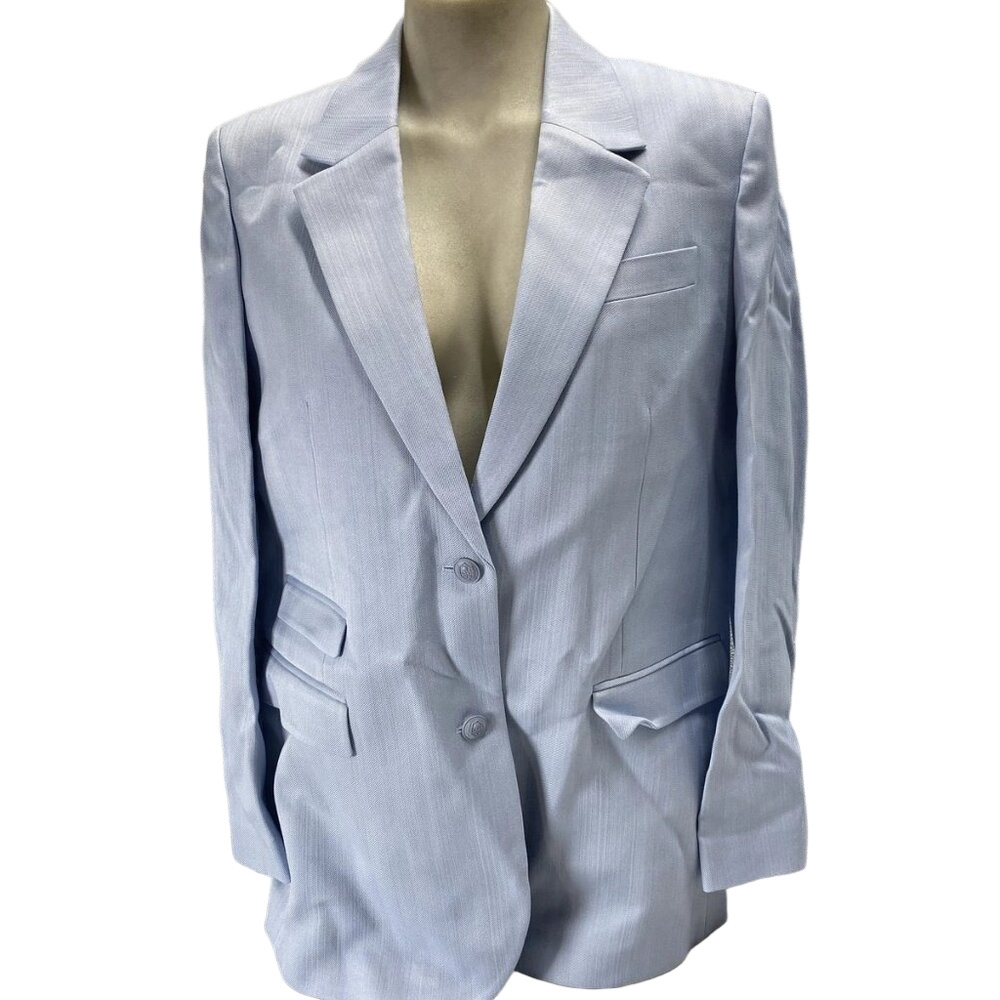 NEW THE KOOPLES Women’s Two-Button Tend Blazer Light Spring Blue Size 42